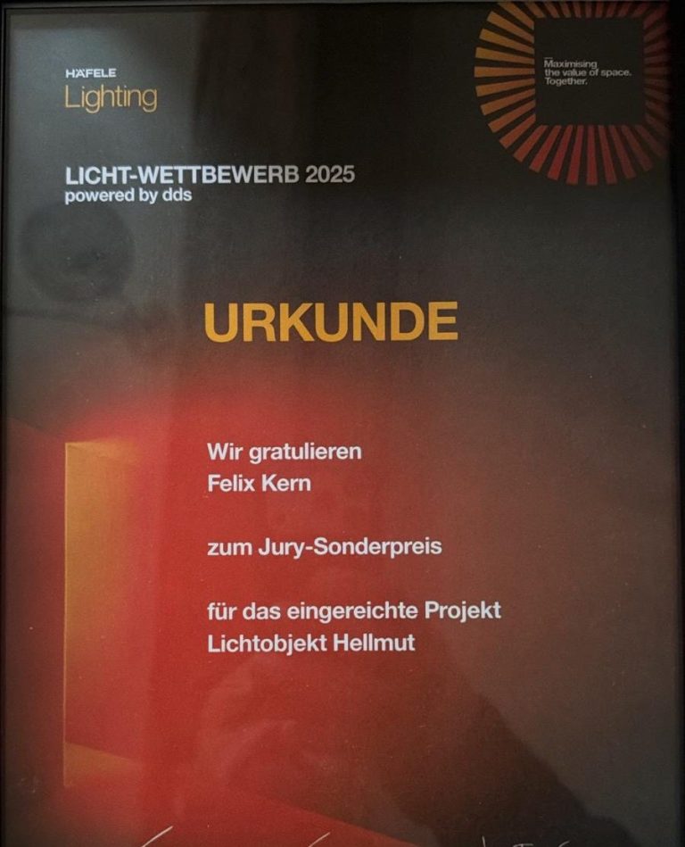 Lichtobjekt Hellmut | Schreinerei